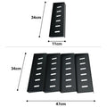 4 Layers Wholesale Household Seasoning Storage Seasoning Storage Organizer Rack Kitchen Spice Storage Tray Drawer Metal Black 50