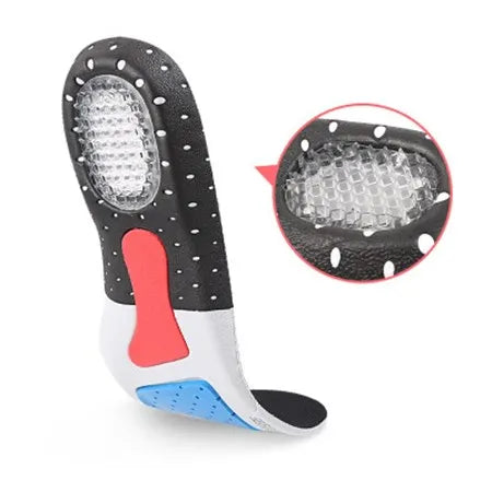 Hot Sell  Sports Silicone Gel Insole Anti-Slip Shock-absorbing Orthotic Arch Support Massaging