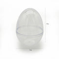 Jumbo 12cm Fillable clear Plastic Easter Egg Ball Candy Container