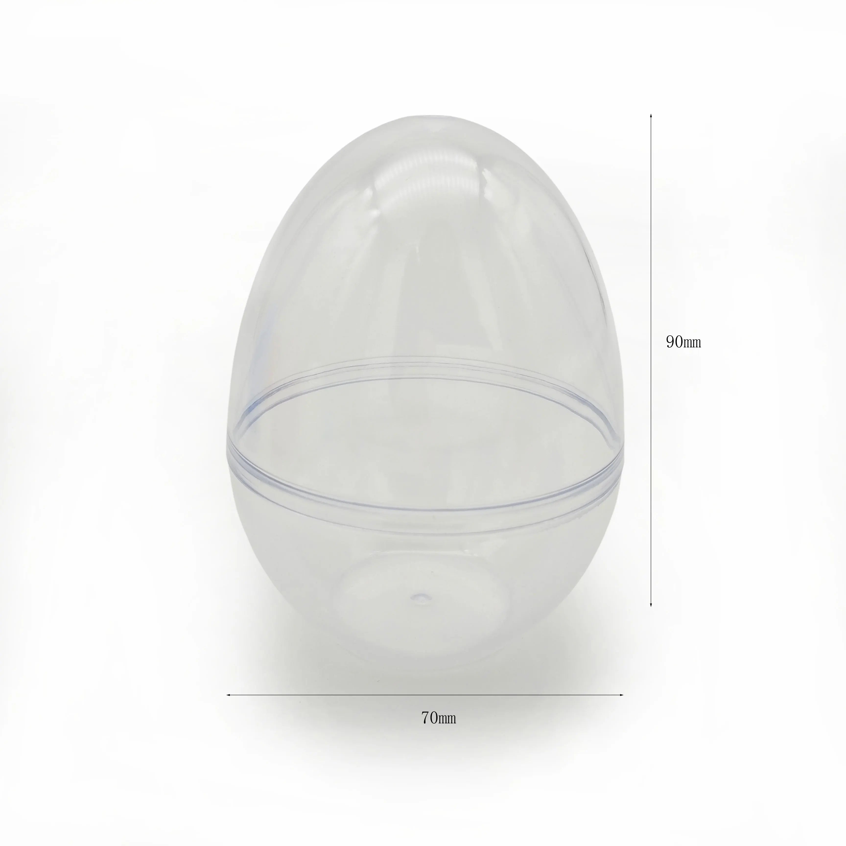 Jumbo 12cm Fillable clear Plastic Easter Egg Ball Candy Container