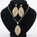 WN326 Hot Selling Wedding Jewelry Set Fashion Leaves Rhinestones Jewelry Set Bridal Necklace and Earrings Set