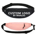 WAALUU Wholesale New Factory Custom Logo Women Sports Fitness Belt Girls Crossbody Purse Waist Bag Chest Fanny Pack