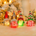 LED Christmas Elf Goblin Xmas No Face Doll for Lovers for Girls Dollhouse Kit New Year Holiday Decoration