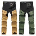 Men's Casual Sport High Winter Hiking Pants Waterproof Outdoor Fleece Trousers Long Warm Mountain Climbing Plus Size Clothing
