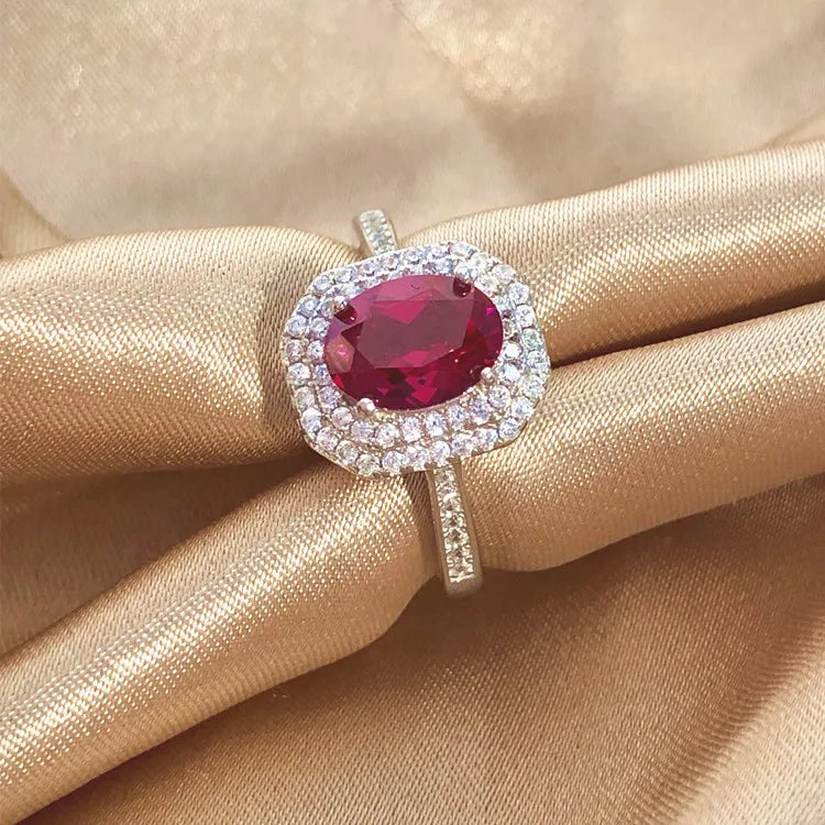 Jewelry Silver Round 5mm Blue Sapphire Fashion Rings