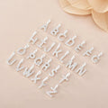 Dainty 925 Sterling Silver A-Z Letter Initial Pendant Cz Zircon 26 Letter Alphabet Charm for Bracelet Necklace Making