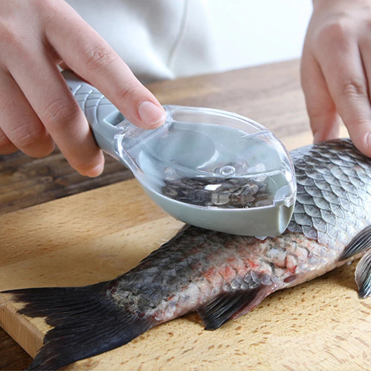 Kitchen Accessories Home Product Fish Cleaning Tool Enleveur D'Ã©cailles De Poisson Manual Fish Skin Scaler Brush Fish Scraper