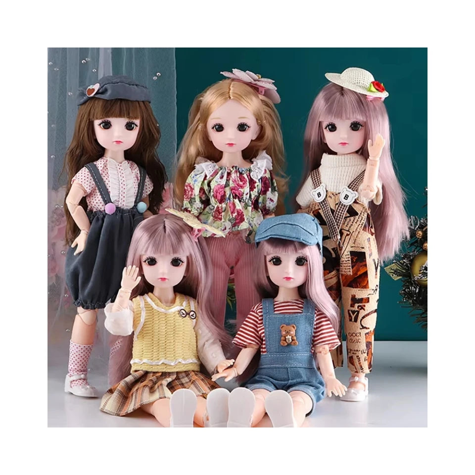Fashion Cheap New Cute 12inch 30cm Princess Doll 1/6 Bjd Doll Children's Birthday Gift Kids Toys for Girls