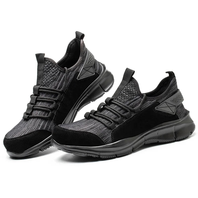 Hanagal OEM Customized Men Breathable Lightweight Industrial Anti-slip Anti-puncture Safety Shoes Men