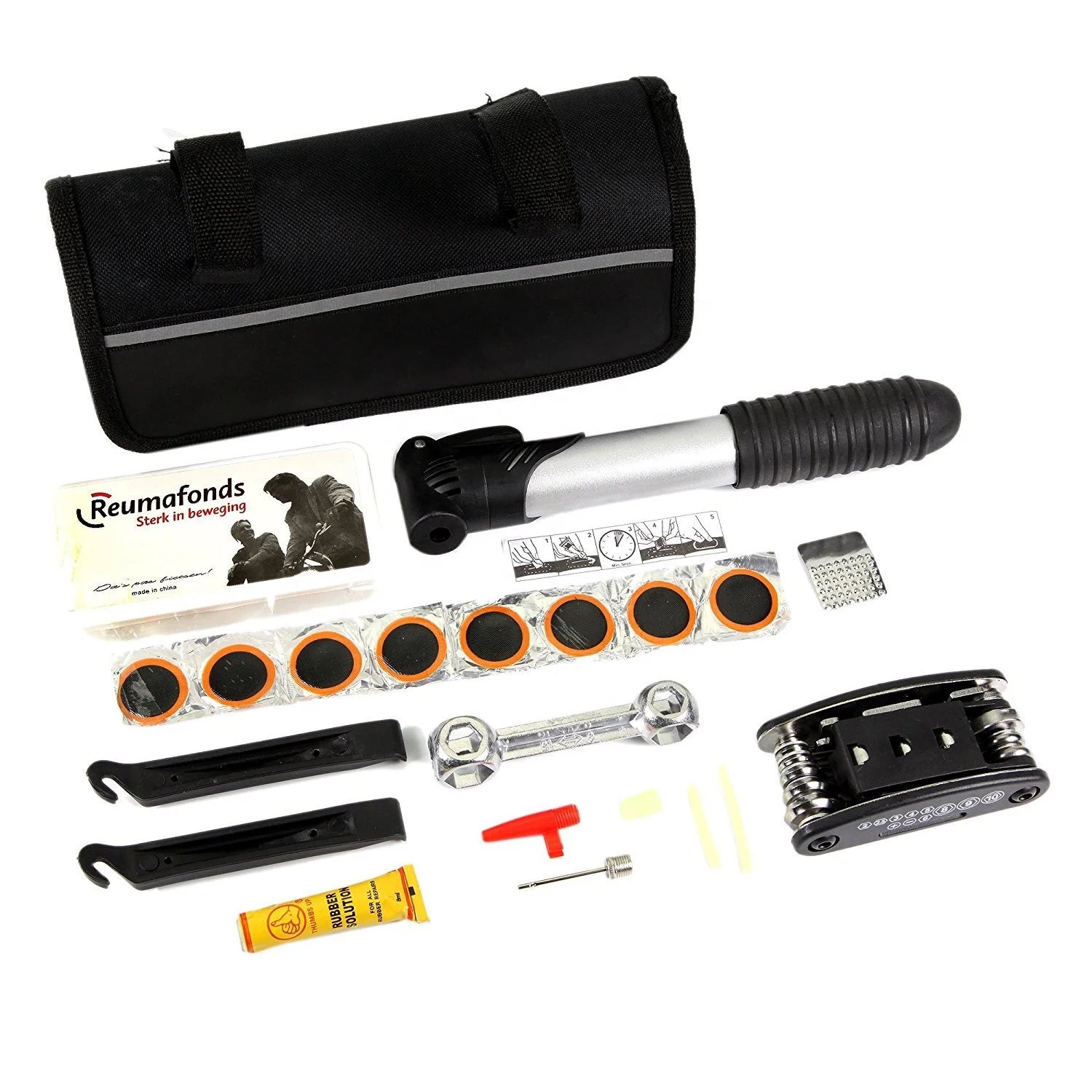 IRONDONKEY Bicycle Repair Kit Mountain Road Tire Belt Pump Bicycle Repair Tool Kits  Tool Kits