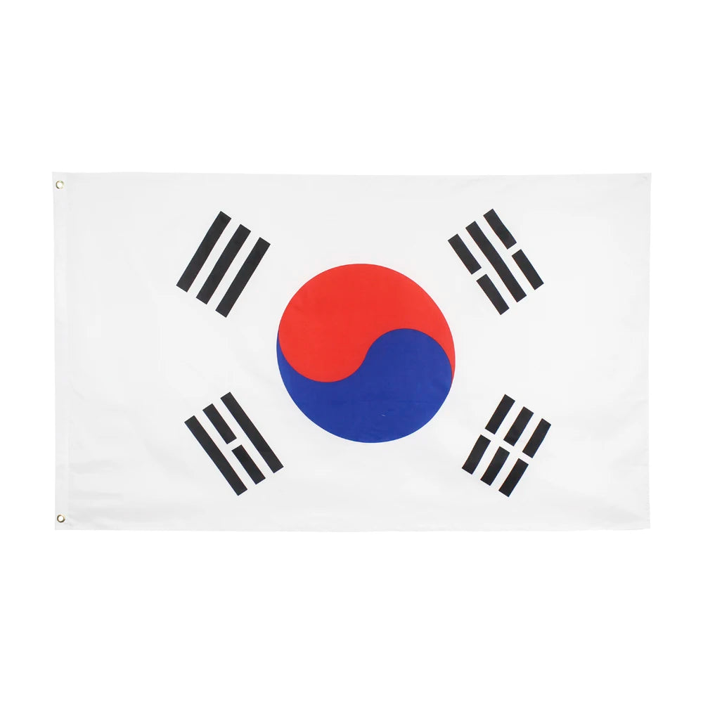 Ready to Ship 100% Polyester 3x5ft Stock Republic of S Korean South Korea Flag
