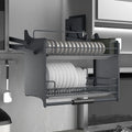 Modern Design Pull-Down Kitchen Storage Basket Elevator Rack Accessories for Cabinets Easy Installation in Cabinets