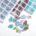 HFour High Quality 3D Axe Shape Ice Flower Glass Rhinestone Moonlight Series Jewelry Making Point Back Crystal Loose Rhinestones