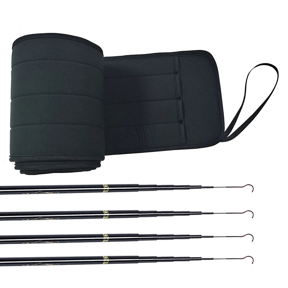 Shockproof River Sea Fishing Pole Sleeve Custom Logo Neoprene 4pc Fishing Rod Protective Cover