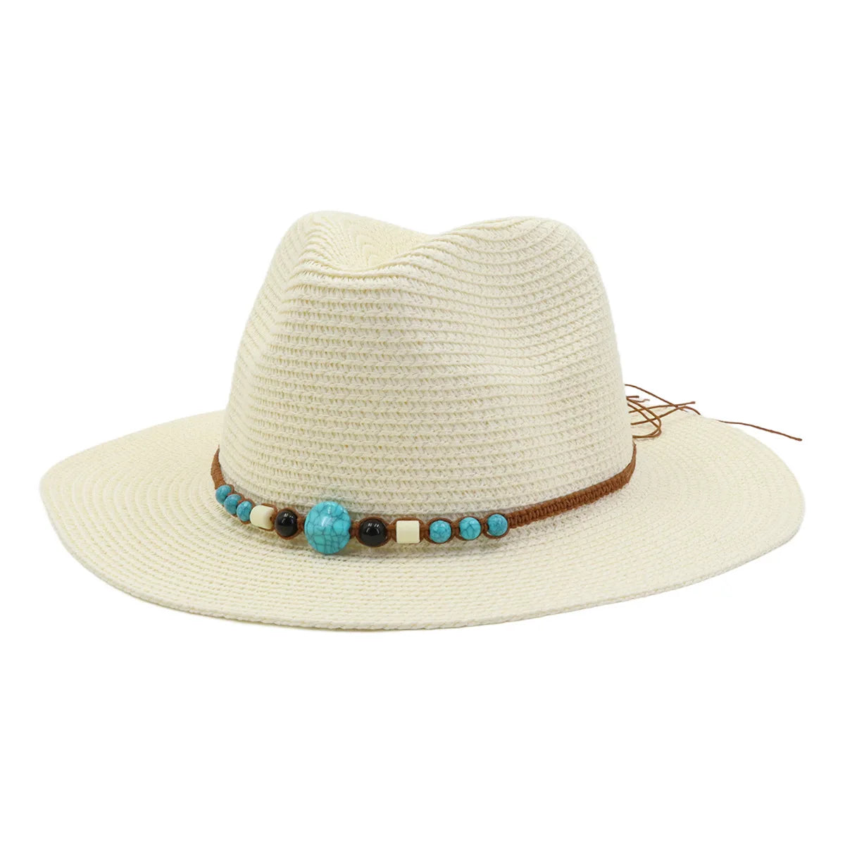 Spring Summer Wide Brim Paper Straw Outdoor Sunshade Beach Sun Hat Fashion Casual Travel Straw Hat