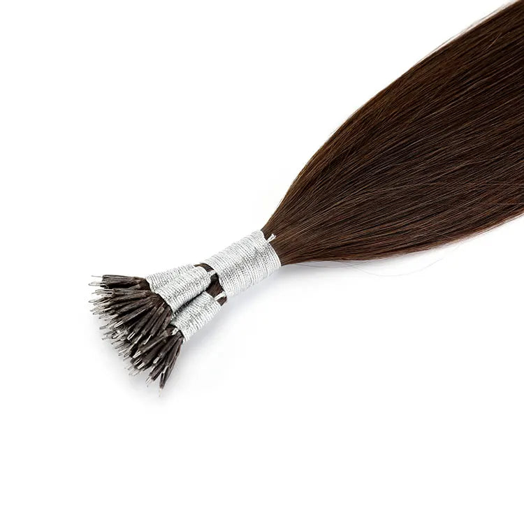 2026 Drop Shipping Low Moq European Double Drawn Virgin Remy Hair Micro Nano Tip Hair Extensions Remy