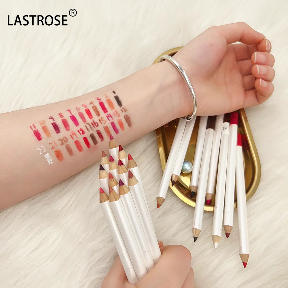 High Quality 24 Colors Waterproof Make Your logo Lip Pencil Private Label Lip Liner