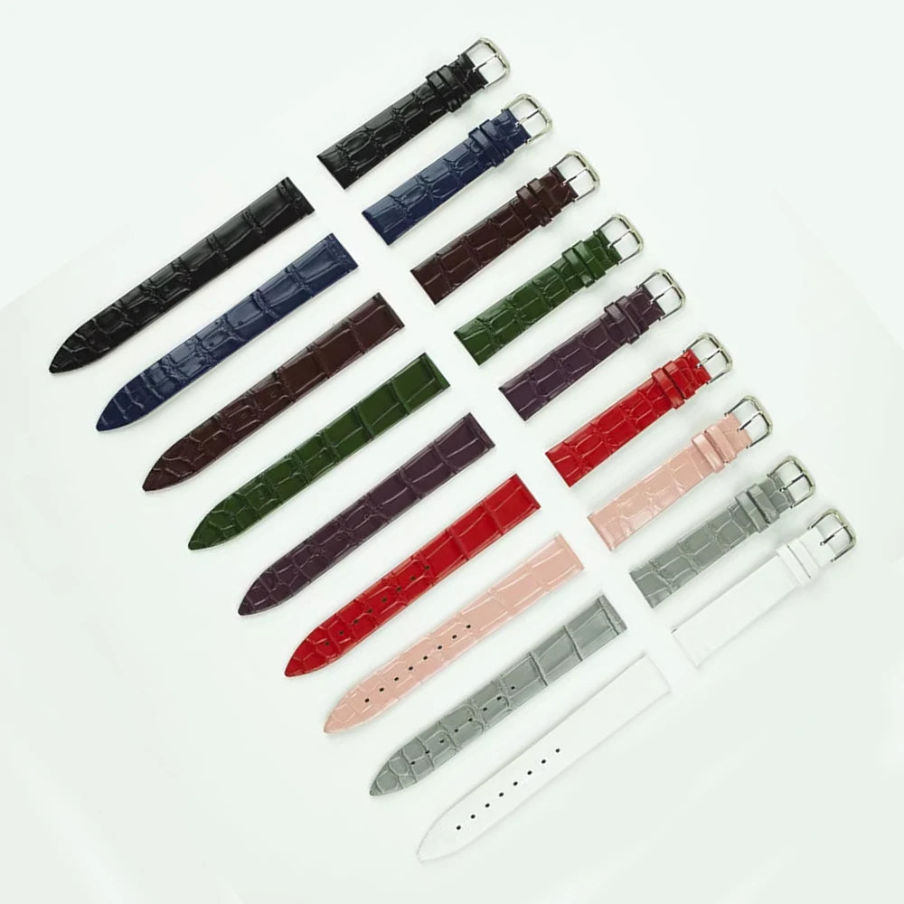 Lionorm Factory 16mm 18mm 20mm Double Side Full Grain Genuine Leather Watch Strap Watch Band Bracelet Fits Most Watches