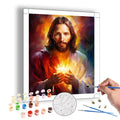 Custom Diy Painting by Numbers for Adults Jesus God Portrait Paint by Numbers Hanging Art Crafts Home Decor for Beginners