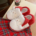 XIXITIAO Latest Winter Christmas Plush Slippers Cozy Warm Cotton Bedroom Slippers for Men Women Fluffy Slides As Christmas Gift