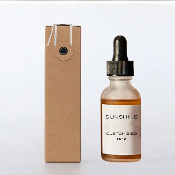 Yiwu 2025 New Year Gift 60ml 2 oz Amber Frosted Round Glass Dropper Bottle Cosmetic Essential Oil Empty Packaging 30ml Volume