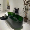 Crystal  Bathtubs in Oval Shape Bathroom Bathtub for Adult  Hotel Project Standalone Bath Soaking Tubs Wholesale