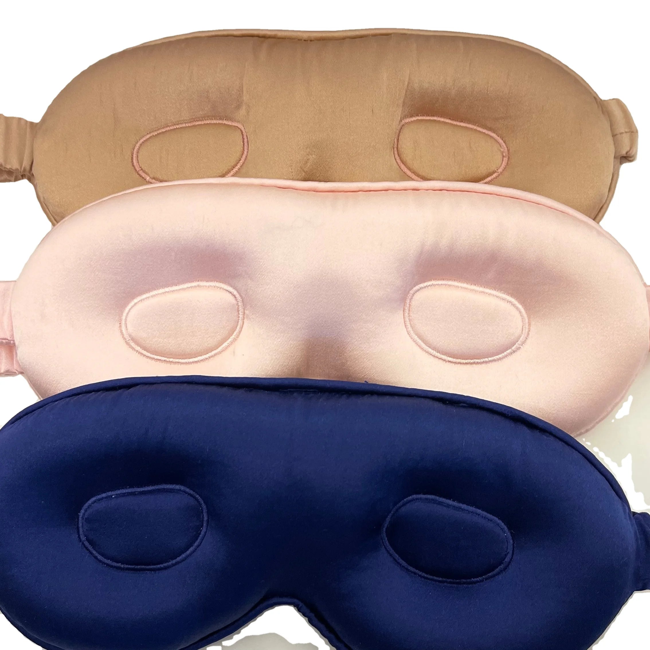 100% Mulberryr Silk Eye Mask Set Custom Logo Label Contour Sleep Mask for Eyelash Extensions Fashionable for Winter