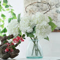 D-H001 White Real Touch Hydrangea Flower Latex Real Touch Artificial Flowers Hydrangea for Wedding Centerpieces Home Decor
