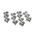 Silver Small Fart Heart Uv Bright love Spacer Beads for DIY Jewelry Accessories Mobile Phone Chain