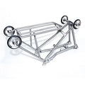 Superb Craftsmanship NH Brand Titanium Folding Bicycle Rear & Car Rack 40kg Capacity Silver/Custom Color
