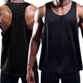Wholesale Men's Sleeveless Casual Gym Tank Top Knitted 240g Quick Dry Breathable Spandex/Cotton Stand Collar Fitness Workout