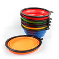 2025 Wholesale Portable Foldable Pet Bowl & Feeders Small Pets Water Bowl&Feeders with Buckle for Camping