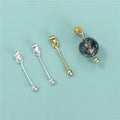 925 Sterling Silver Pinch Bail With Beads for Pendant Clasp Jewelry Making
