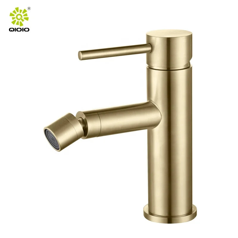 304 Stainless Steel Brushed Bidet Basin Mixer Single Handle Faucets for Bathroom Basin Faucet
