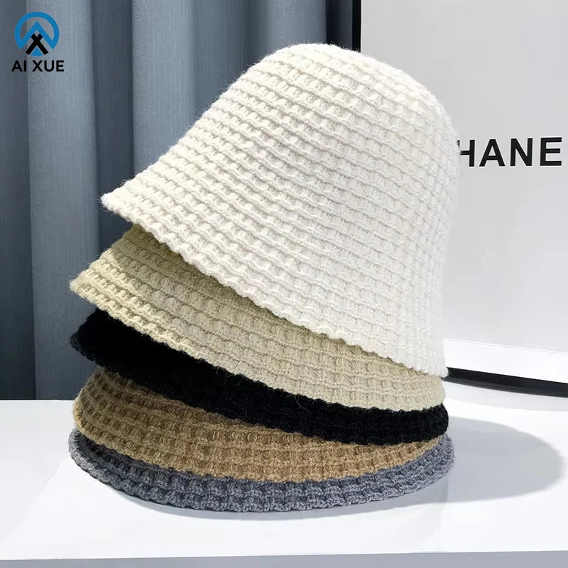 2026 New Arrival Fisherman Hats for Women Spring Summer Autumn Wholesale Hot Sale Knitted Bucket Hats for Adults