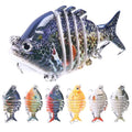 Wholesale JM045 6.5cm 9.3g Artificial ABS Hard Plastic Baits 6 Sections Multi Jointed Minnow Fishing Lures