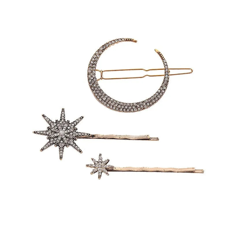 2026 Wholesale Women Rhinestone Hairgrip Cynthia/Moon/Star/Snowflake for Women Barrette Hairclip Hairpin