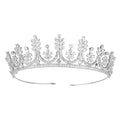 Platinum Plated/ 24K Pure Gold Plated Tiaras and Crowns Wedding Tiara Bridal Crown Pageant Big Zircon Miss Universe Queen Crown