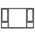 Soundproof Double Glazed Insulated Aluminium Glass Casement windows Design Hurricane Impact Energy Efficiency Aluminum Window