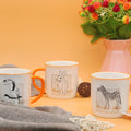 Sublimation Coffee Milk Mugs Ceramic Porcelain Custom Giveaways Contemporary Yellow Minimalistic ZHOUDI Brand Zhejiang ZD-CC0023