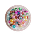 Wholesale 100Pcs 16MM Large Size Acrylic Loose Spacer Crackle Beads Round Shaped Ball Beads for Handcrafted and Jewelry Making
