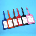 Custom Personalized PU Travel Baggage Tag Wristband Good Quantity Name ID Leather Luggage Tag Passports Unique Pattern Letter