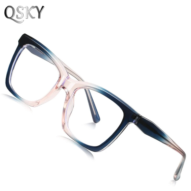 2025 Fashion Good Quality TR90 Women Glasses Classic Progressive Color Spectacle Frame Eyeglasses Blue Light Blocking Frame