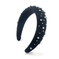 Luxury Baroque Glitter Padded Headbands for Women Bling Party Small Rhinestone Christmas Girl Headbands