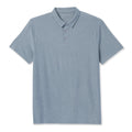 Men's Performance Polyester Tech Polo Shirts Front Button Quick Drying Short Sleeve Shirts