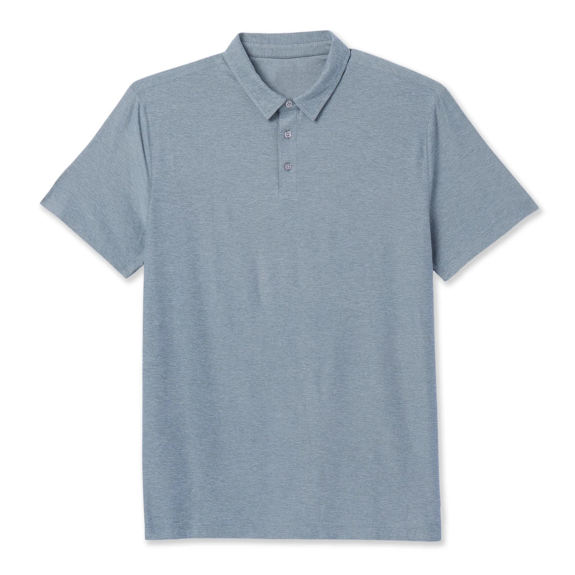 Men's Performance Polyester Tech Polo Shirts Front Button Quick Drying Short Sleeve Shirts
