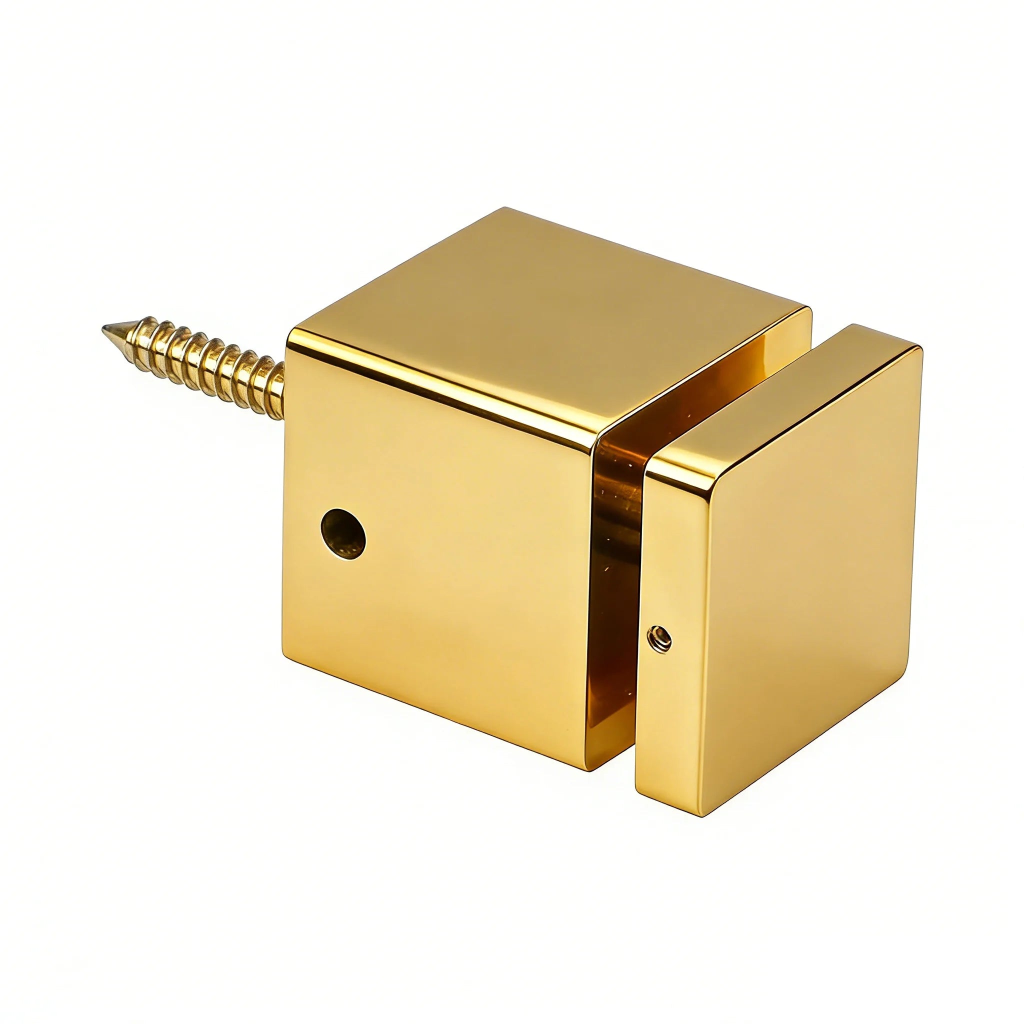 Condibe Stainless Steel Stair Fence Shiny Gold square Shape Glass Standoff