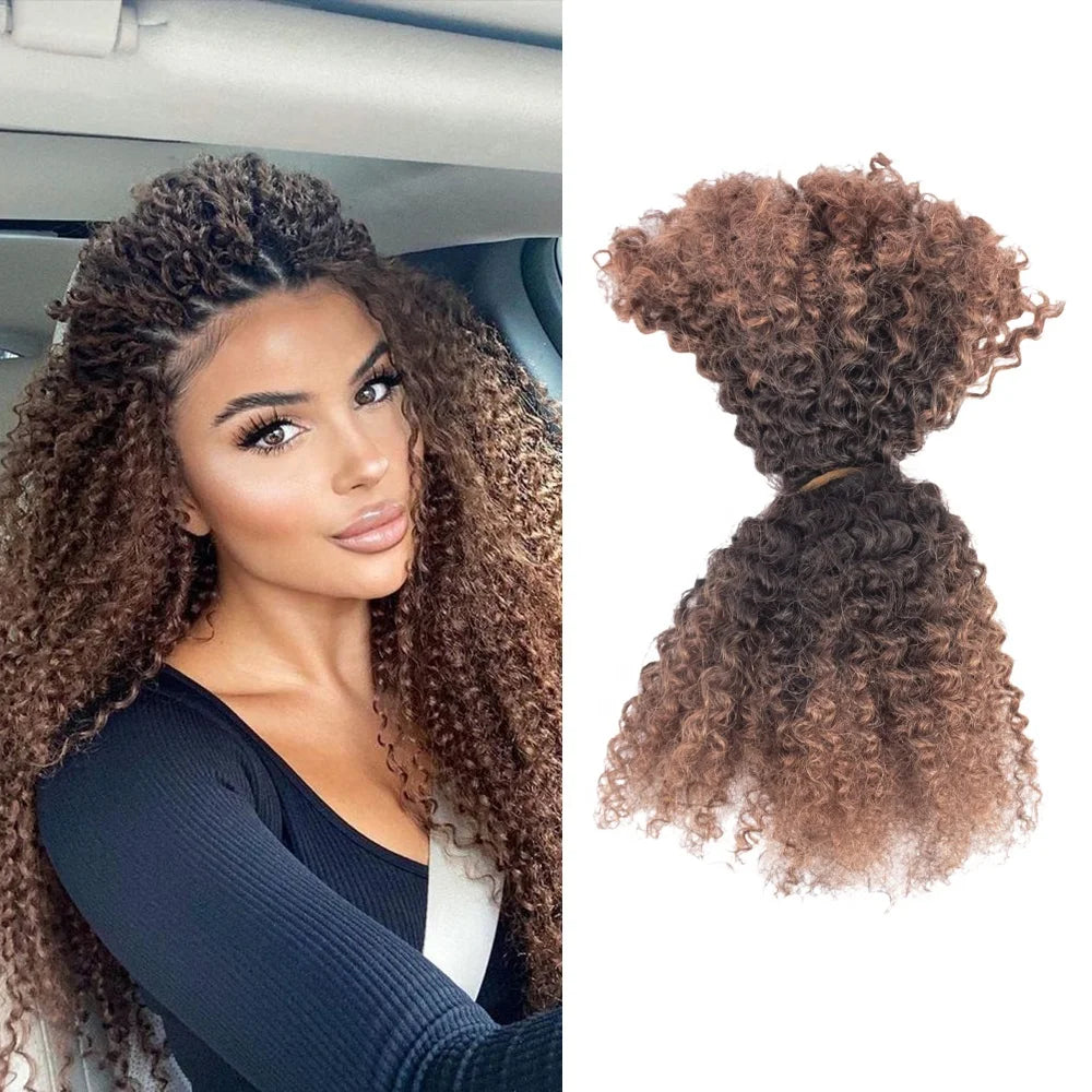 Hot Selling New Products 100% Unprocessed Human Virgin Hair No Weft Afro Kinky Bulk Human Hair for Braiding