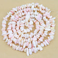 Wholesale Natural Cheap Chip Pink Shell Stone Beads for Woman Bracelets Making 8mm Irregular