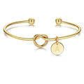 Fashion High Quality Wedding Gift Gold Plated Twisted Bracelet for Women
